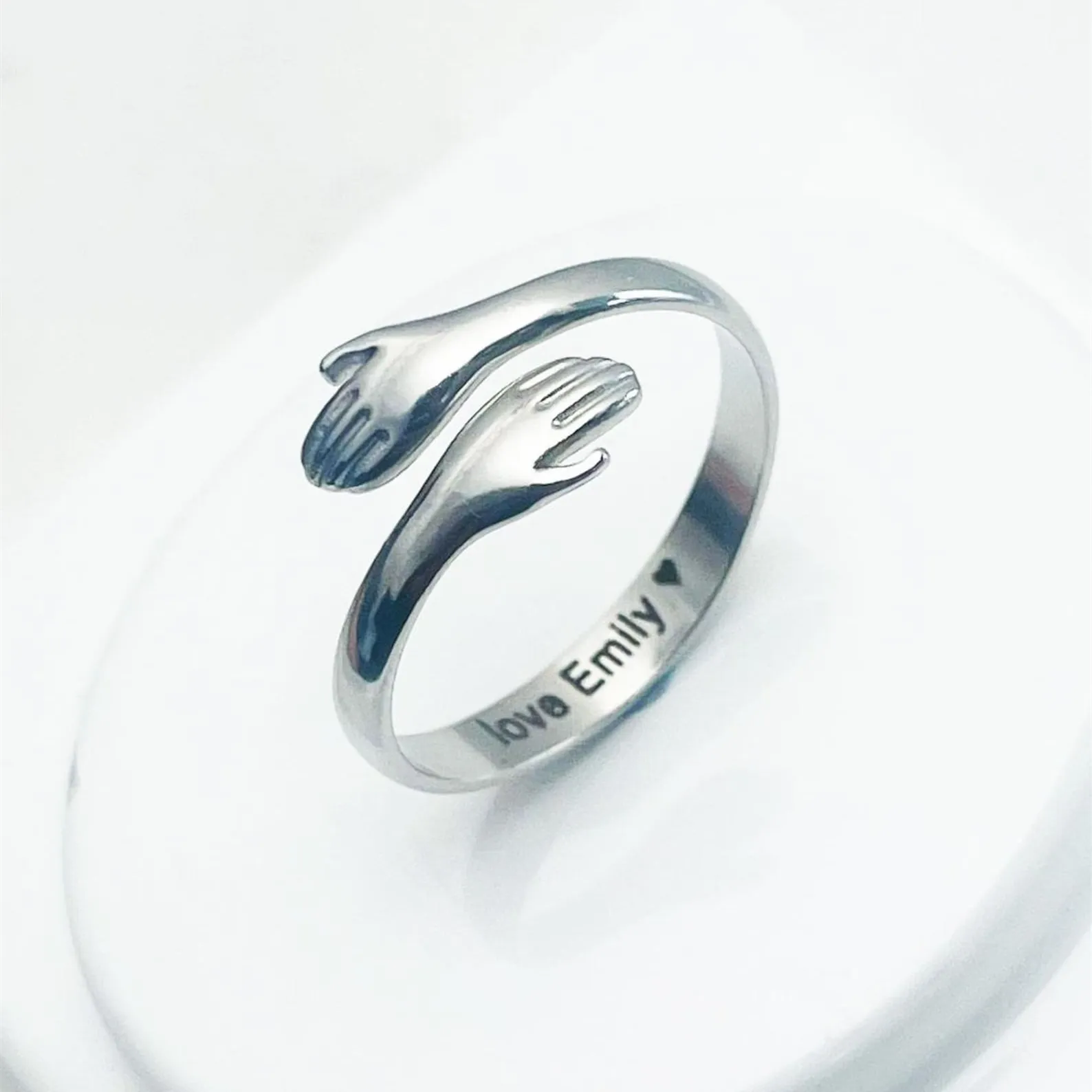 Personalized Hug Ring
