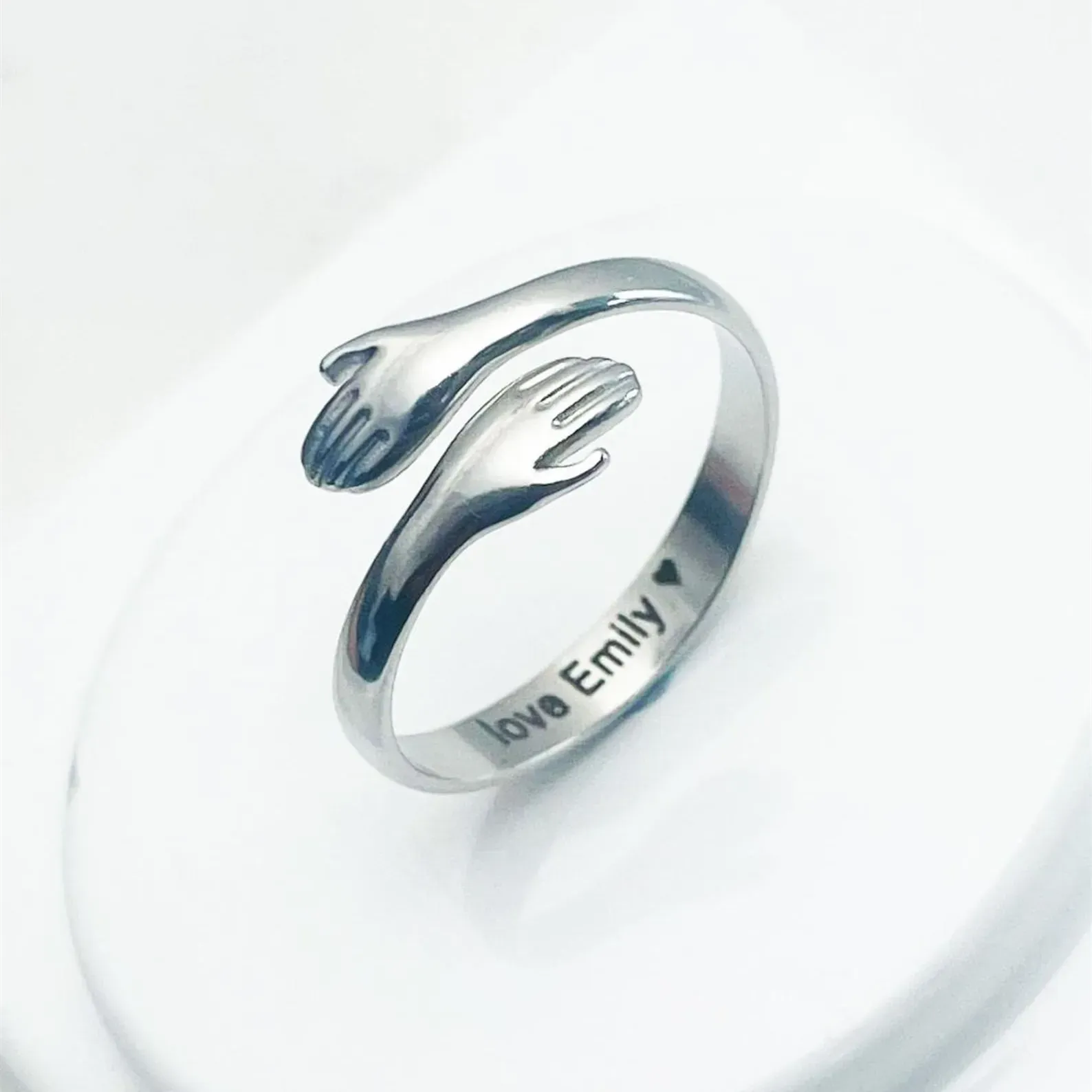 Personalized Hug Ring