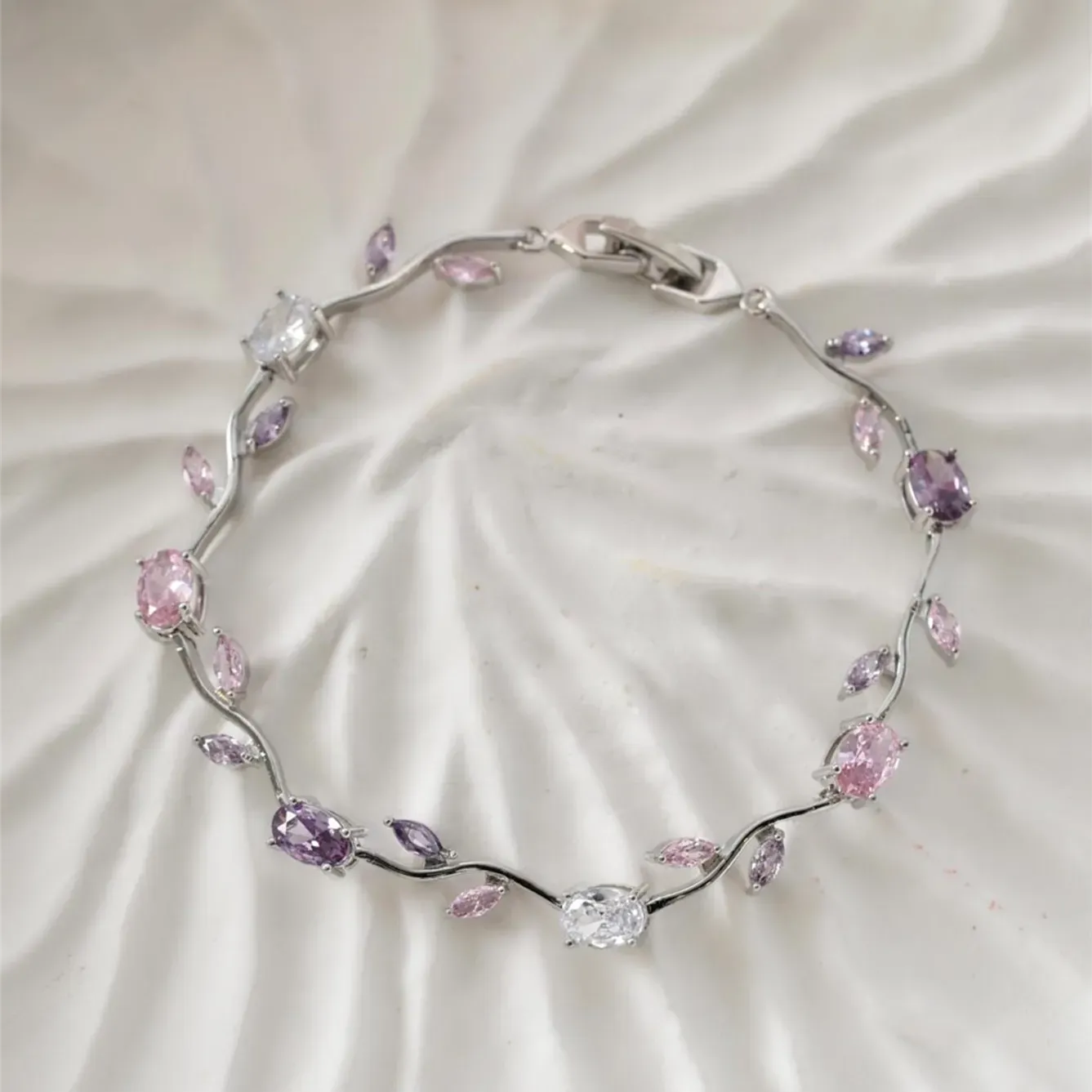 Pastel Tulip Floral Bracelet