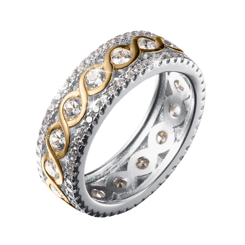 Eternal Wave Diamond Ring | 18K Gold Elegance