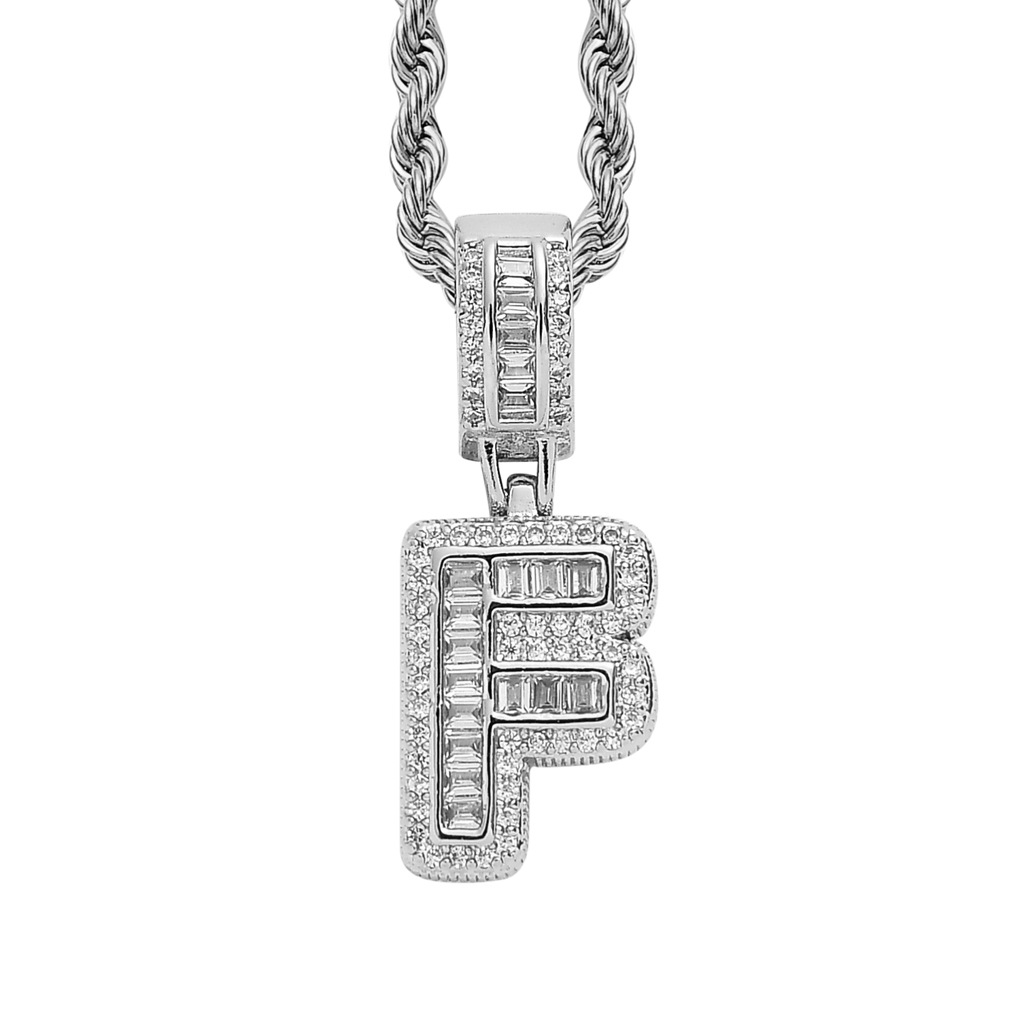 26 Letters Custom Full-Diamond Necklace