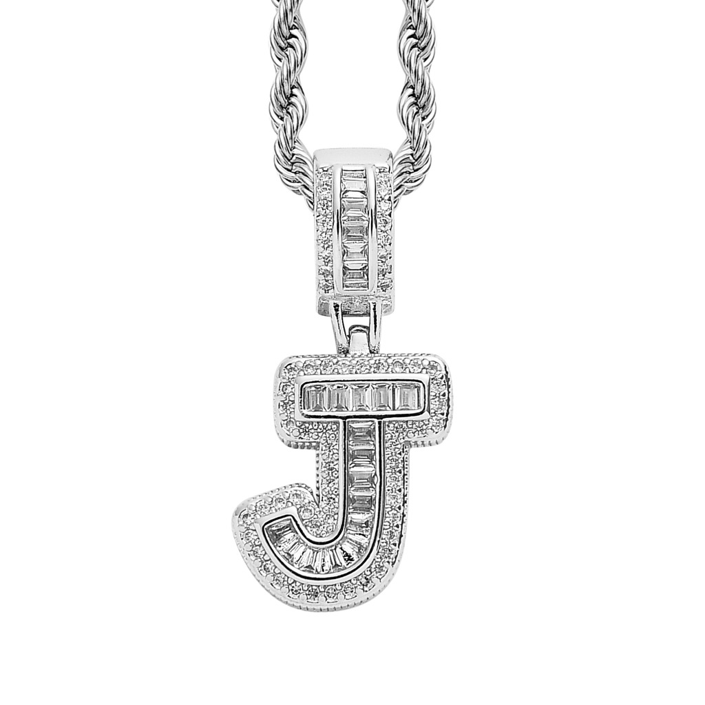 26 Letters Custom Full-Diamond Necklace