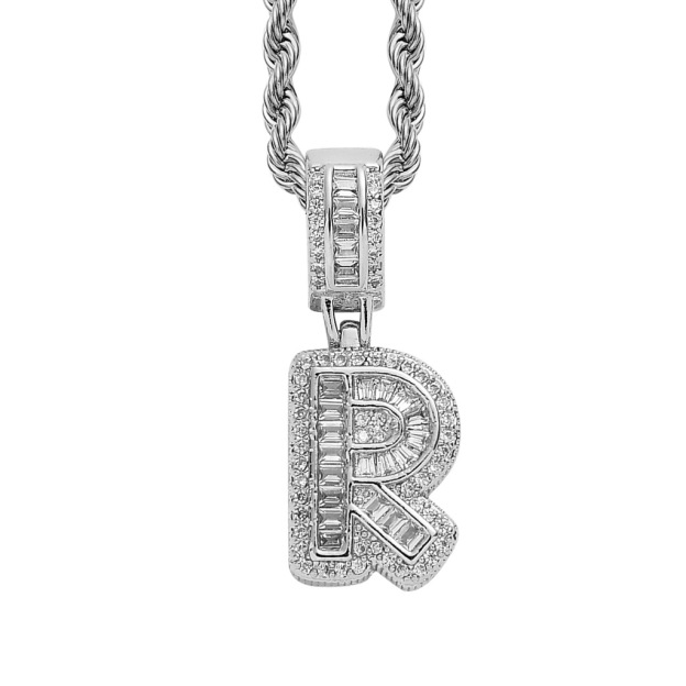 26 Letters Custom Full-Diamond Necklace