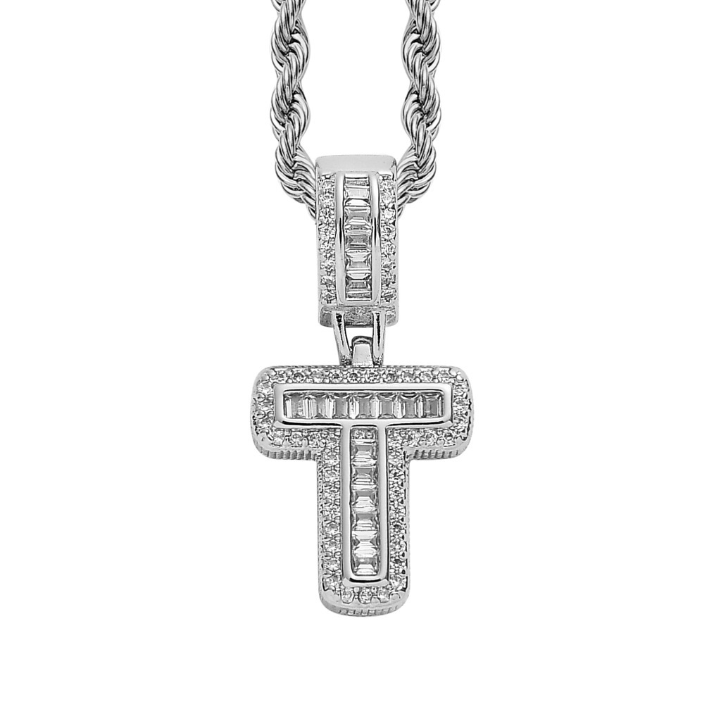 26 Letters Custom Full-Diamond Necklace