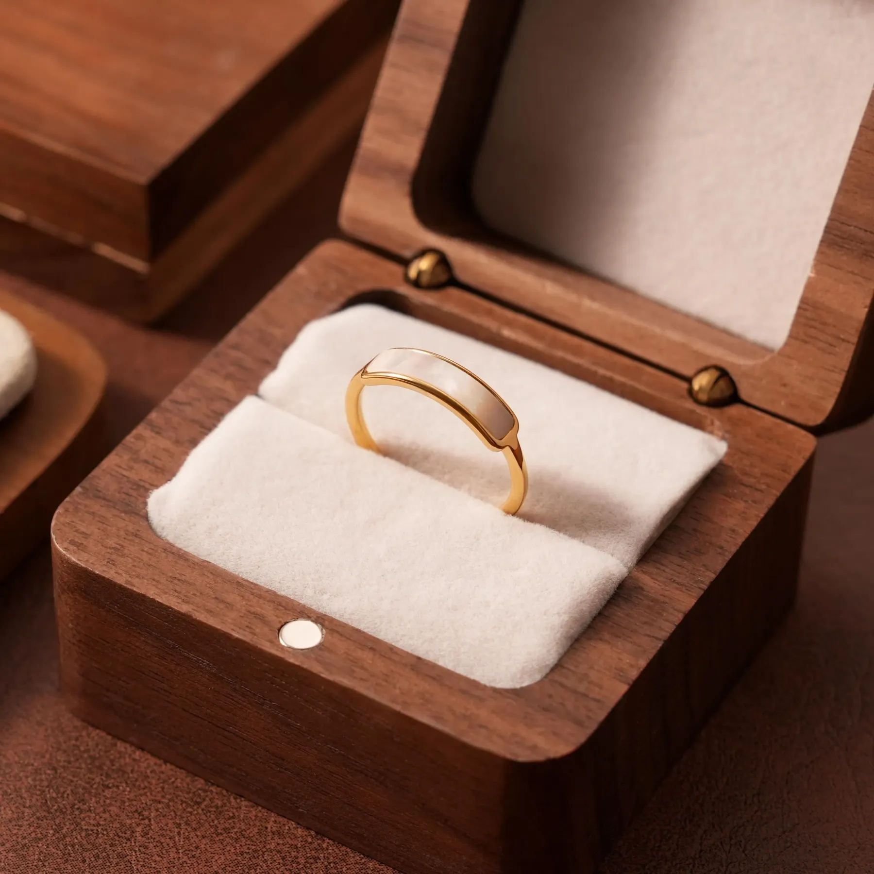 Mother of Pearl Inlay Ring