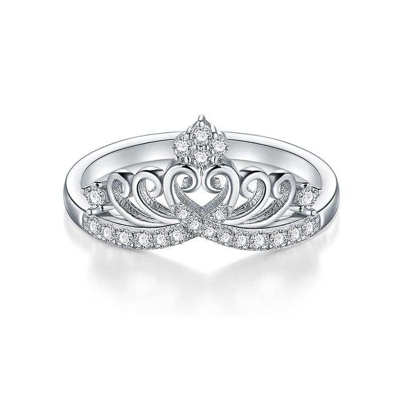 Crown of the Heart Sparkling Ring