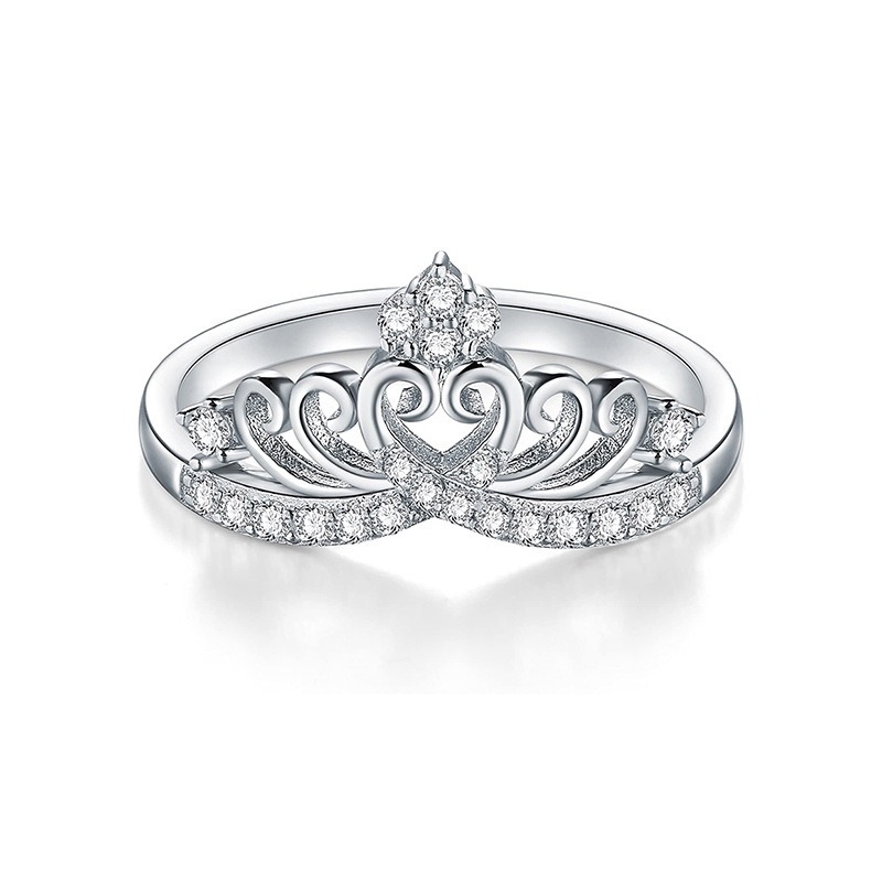 Crown of the Heart Sparkling Ring