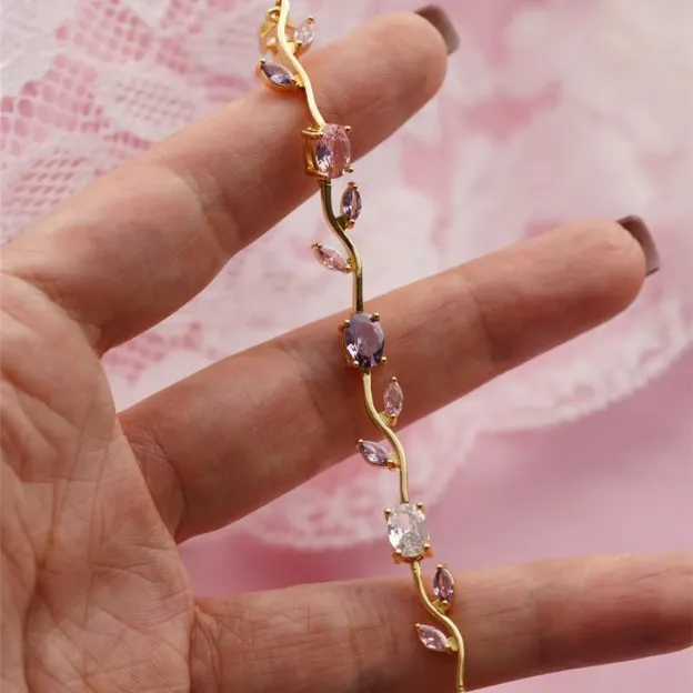 Pastel Tulip Floral Bracelet