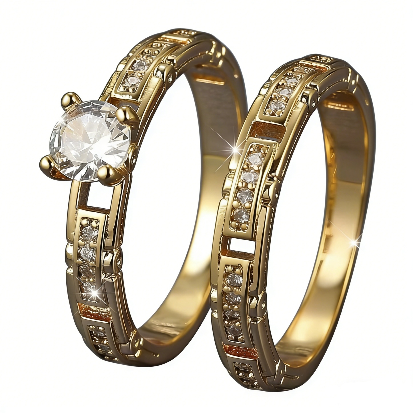 Chosen by You | 18K Gold Diamond Ring Set