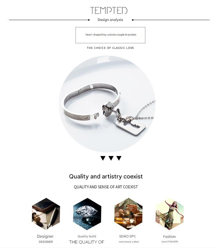 Heartlock Whisper Key & Lock Bracelet Necklace Set（Free Shipping）