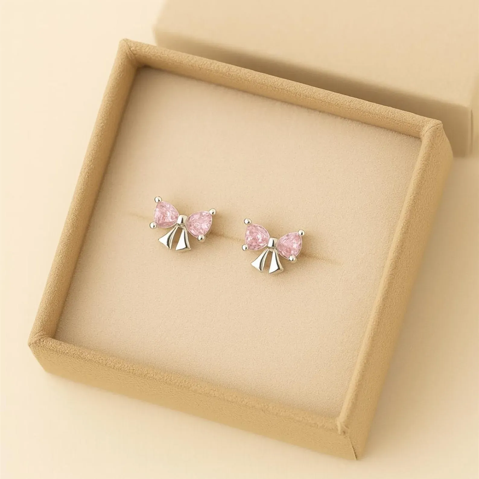 Bow Stud Earrings (2 Pcs)