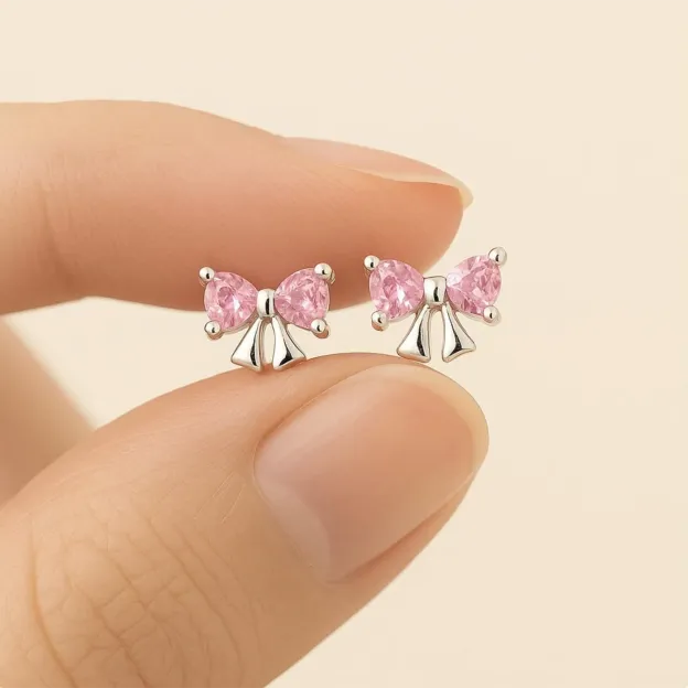 Bow Stud Earrings (2 Pcs)