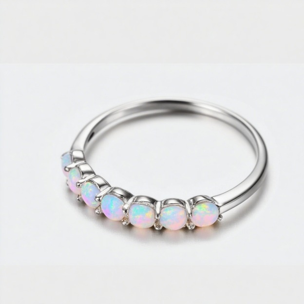 Choosing Myself Forever Pink Opal Promise Ring