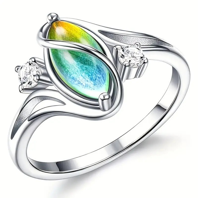 Witch’s Power Protection Ring (Moonstone/Color-Changing Gem)