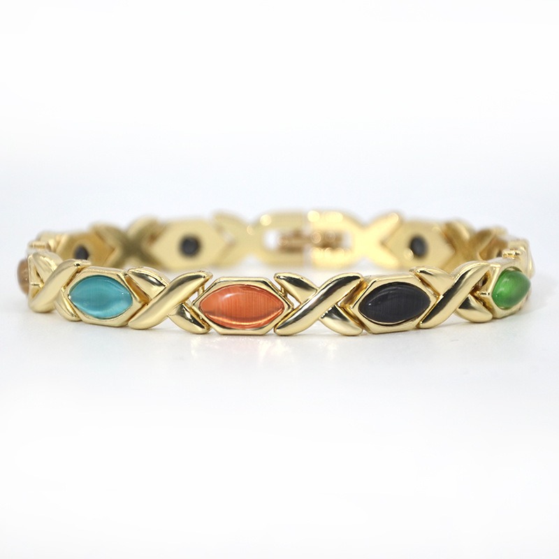 Copper Magnetic Therapy Cat's Eye Bracelet