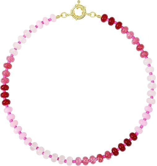 Prismatic Dream Natural Stone Gradient Rainbow Necklace