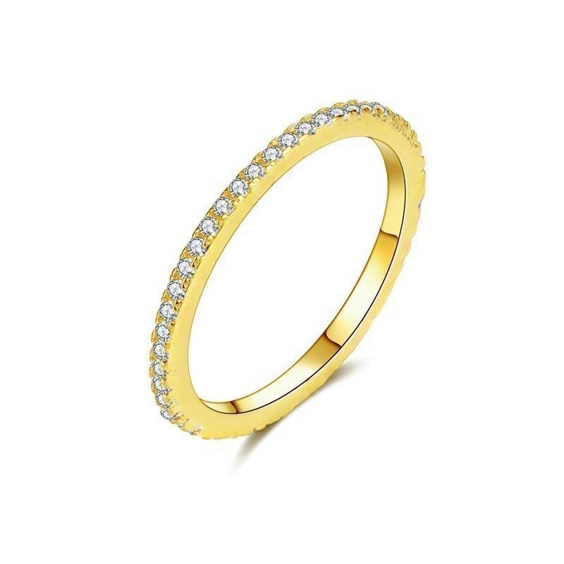 Delicate Diamond Band 18K Gold Pavé Ring｜Classic/Twisted Dual Styles for Daily Elegance