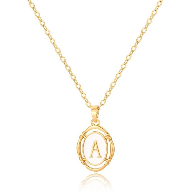 26 Letters Initial Necklace | Personalized Alphabet Pendant Chain