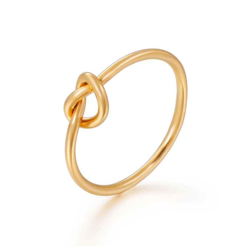 Minimal Knot Ring | Symbol of Eternal Connection – Available in Gold&Silver