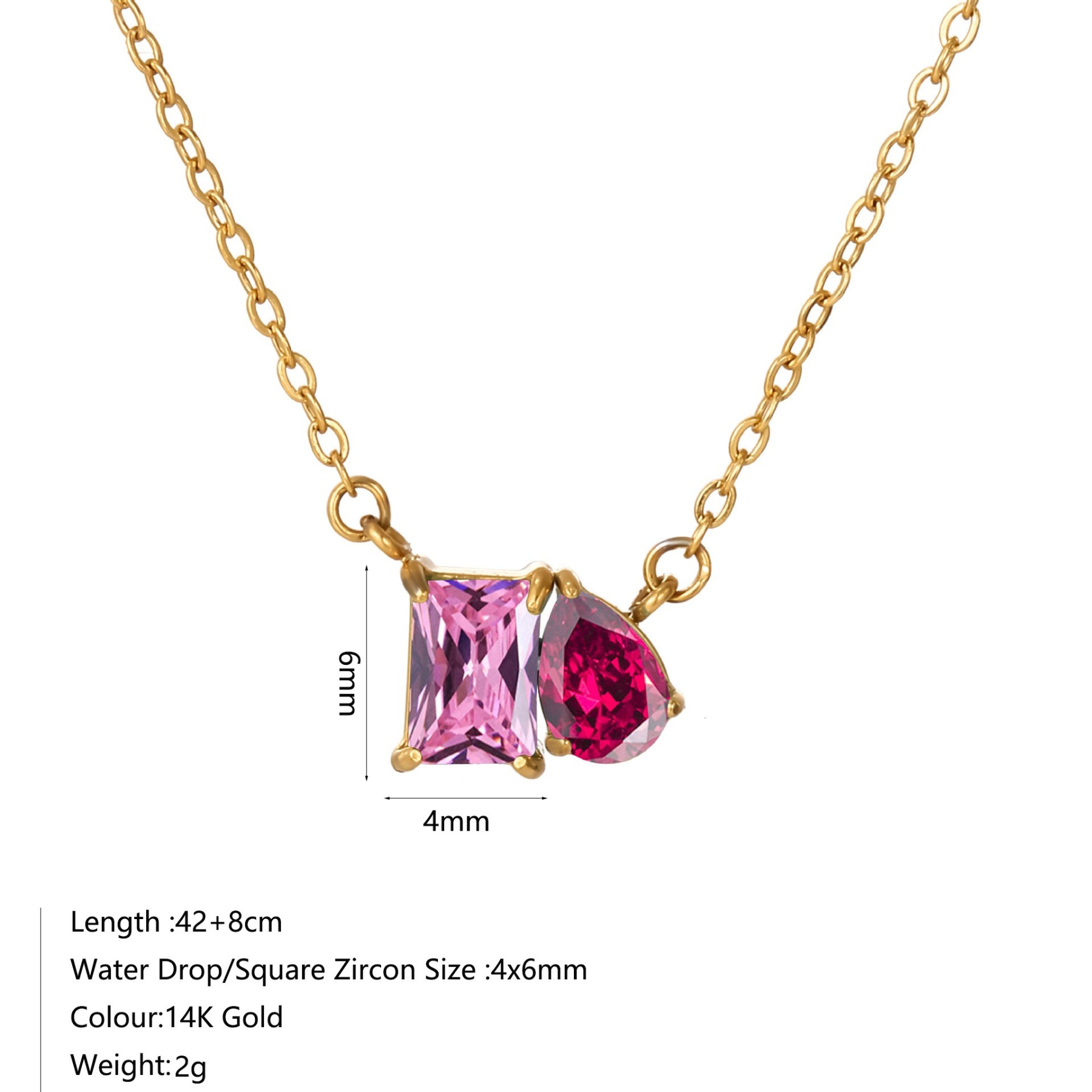 Dual Soul Bond Custom 18K Gold Dual Birthstone Necklace Timeless Keepsake of Heartfelt Connection