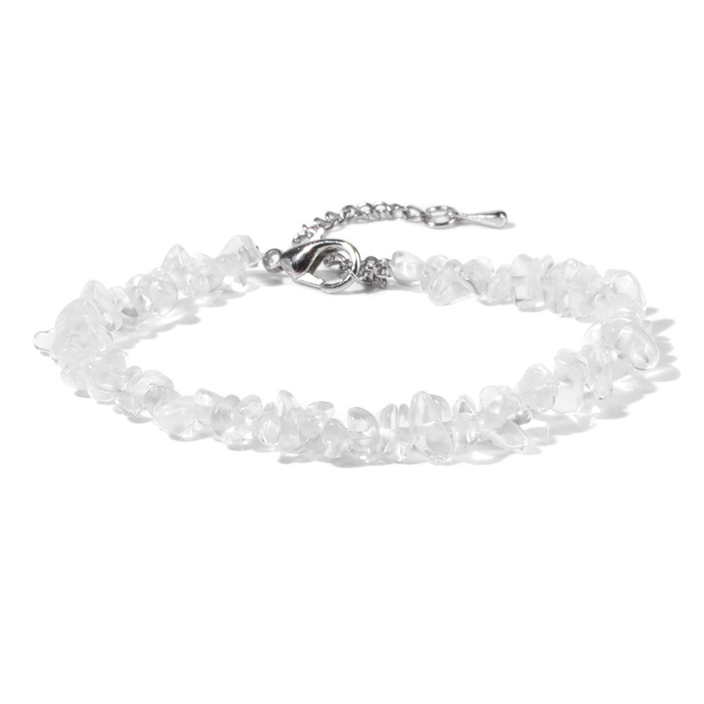 Natural Crystal Chip Adjustable Bracelets