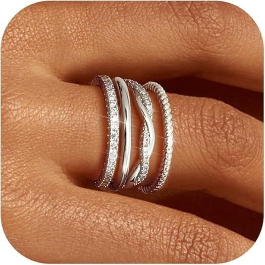 18K Gold / 18K White Gold Minimal Stacking Ring Collection | Everyday Essential