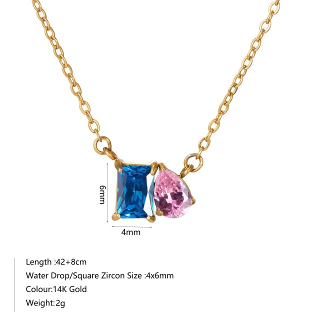 Dual Soul Bond Custom 18K Gold Dual Birthstone Necklace Timeless Keepsake of Heartfelt Connection