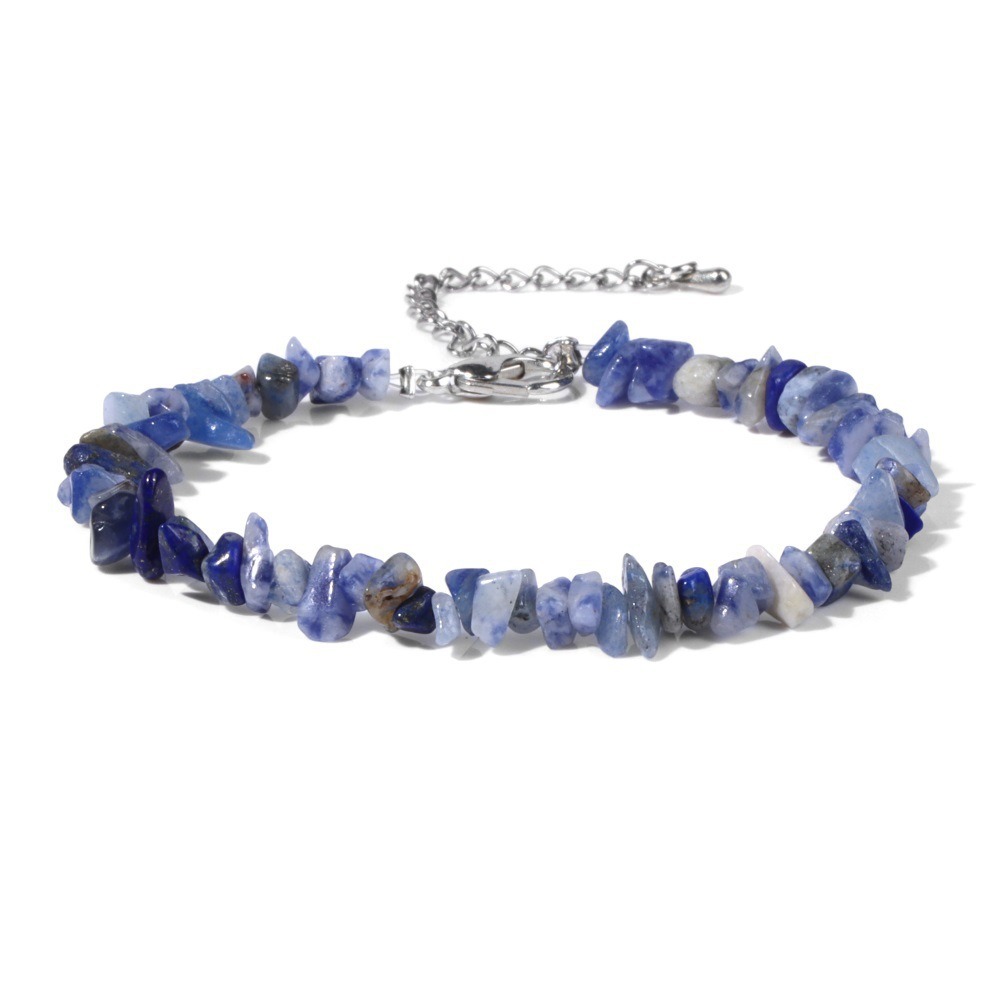 Natural Crystal Chip Adjustable Bracelets