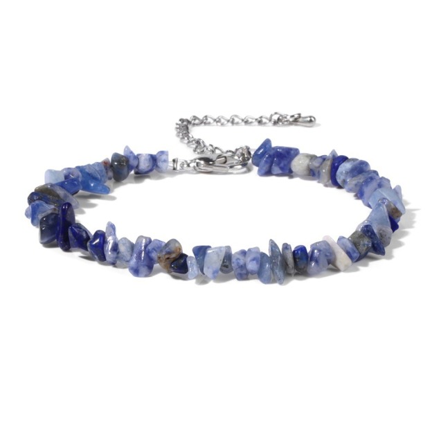 Natural Crystal Chip Adjustable Bracelets