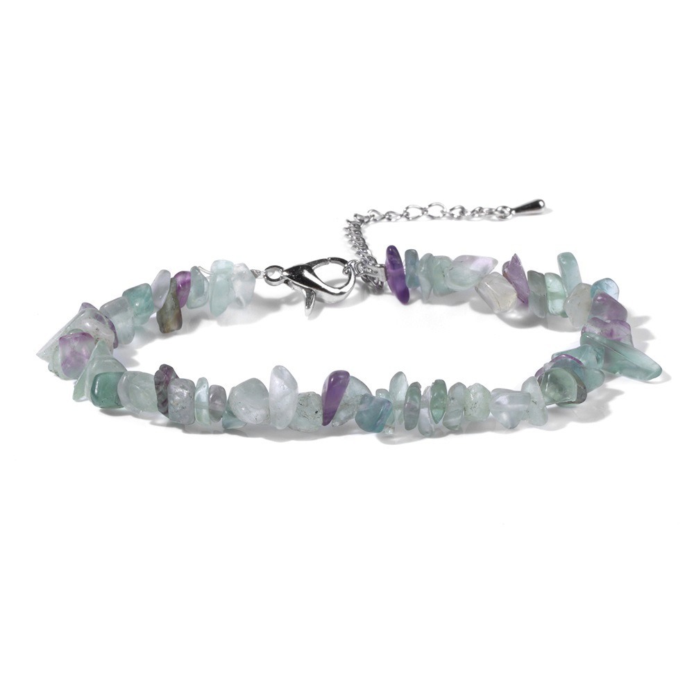 Natural Crystal Chip Adjustable Bracelets