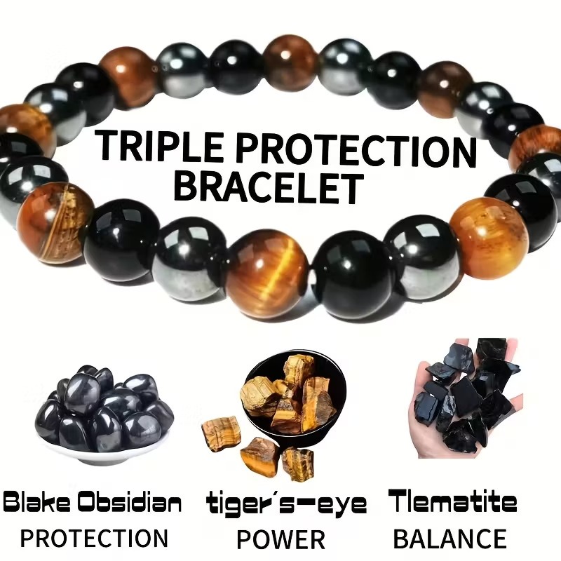 Crystal Energy Bracelet - Natural Gemstone Luck Bracelet European & American Niche Healing-Style Jewelry