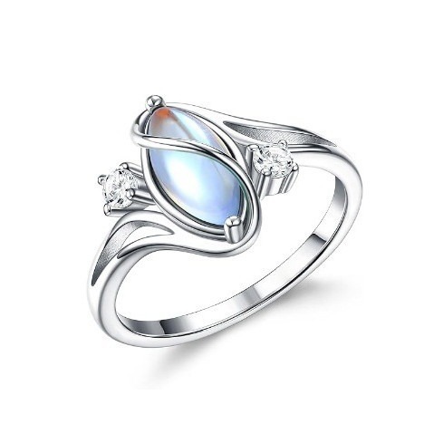 Witch’s Power Protection Ring (Moonstone/Color-Changing Gem)