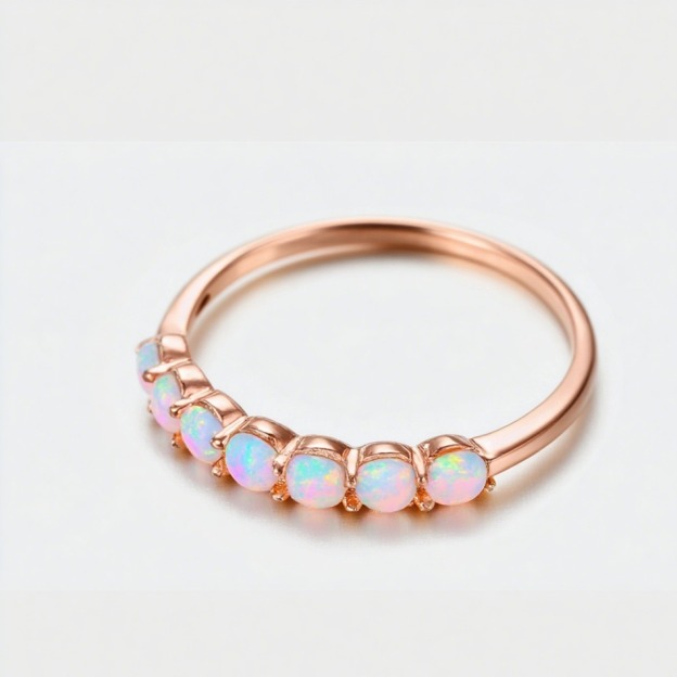 Choosing Myself Forever Pink Opal Promise Ring