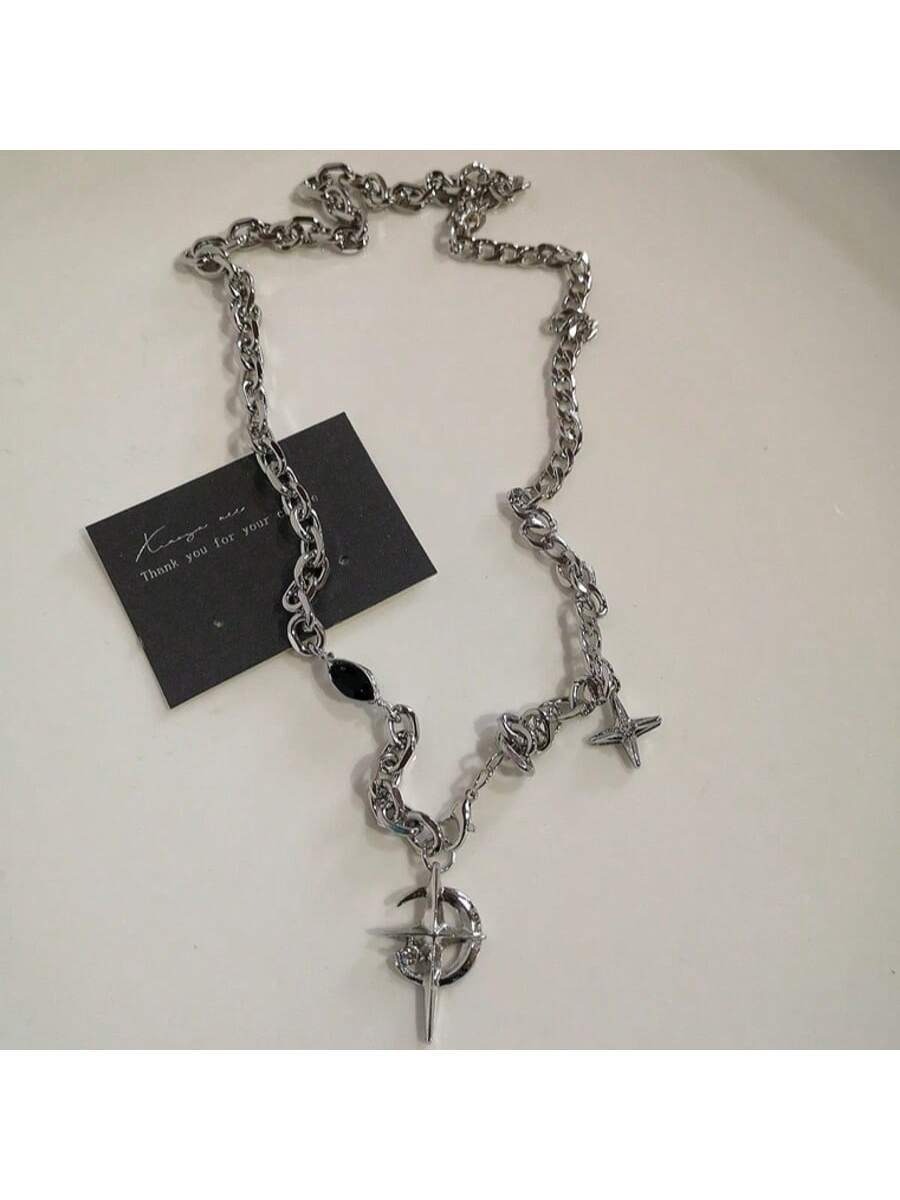 Dark Wave Starburst Vintage Gothic Necklace 6-Piece Set