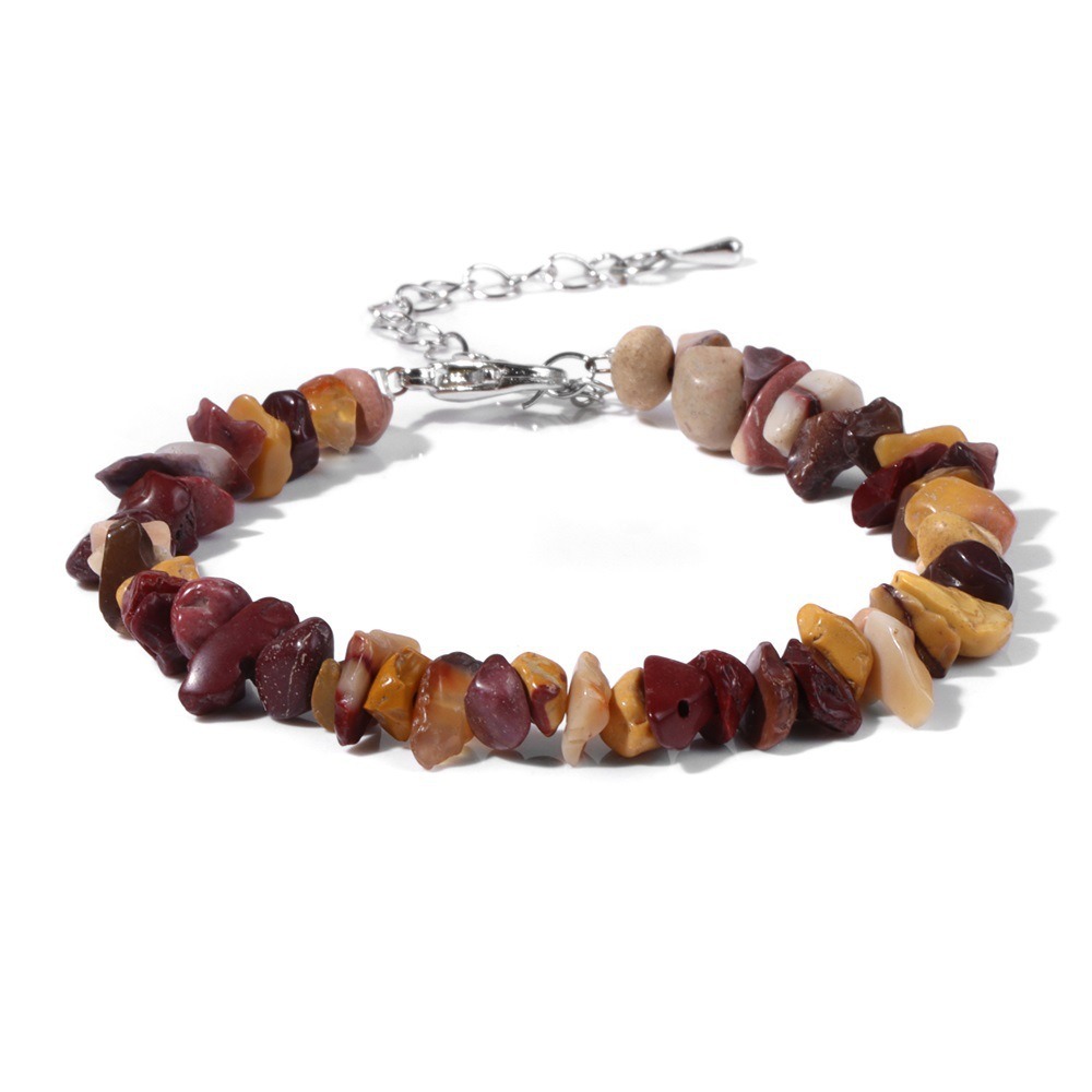 Natural Crystal Chip Adjustable Bracelets