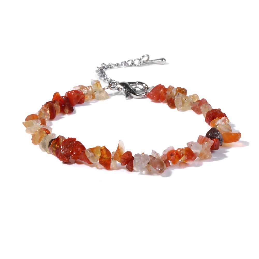 Natural Crystal Chip Adjustable Bracelets