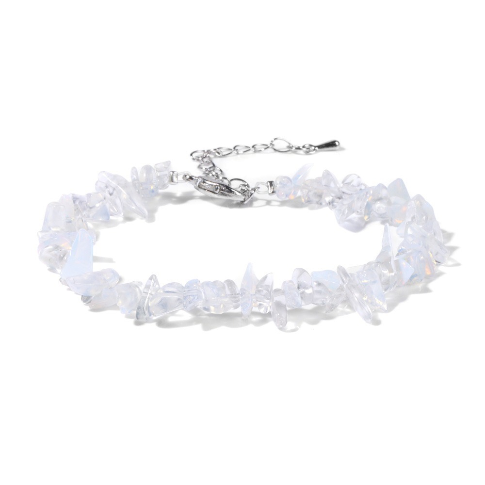 Natural Crystal Chip Adjustable Bracelets