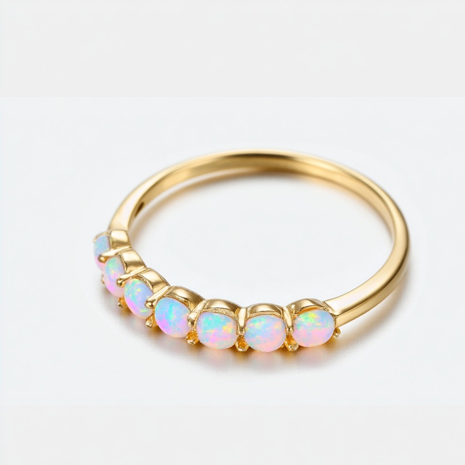Choosing Myself Forever Pink Opal Promise Ring