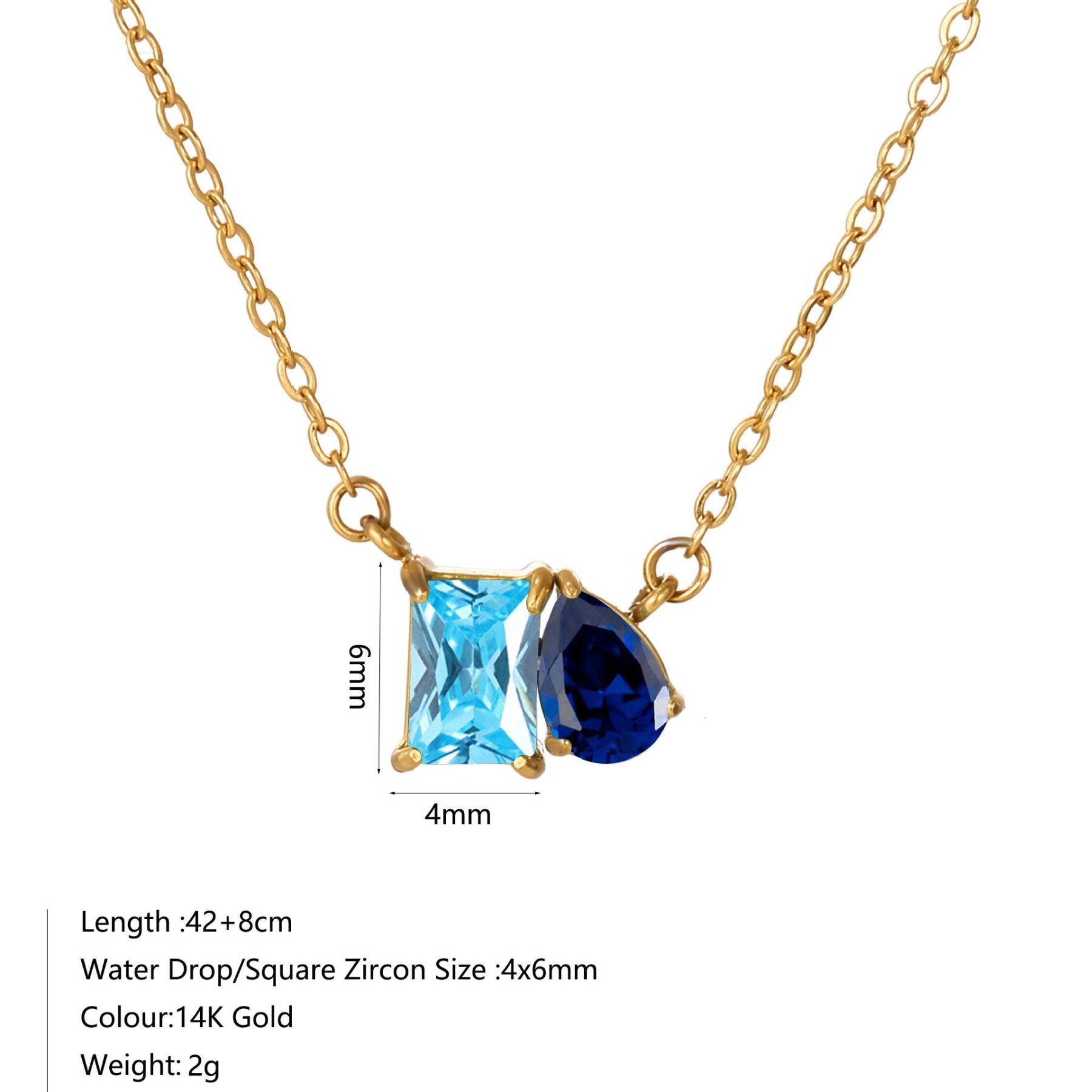 Dual Soul Bond Custom 18K Gold Dual Birthstone Necklace Timeless Keepsake of Heartfelt Connection