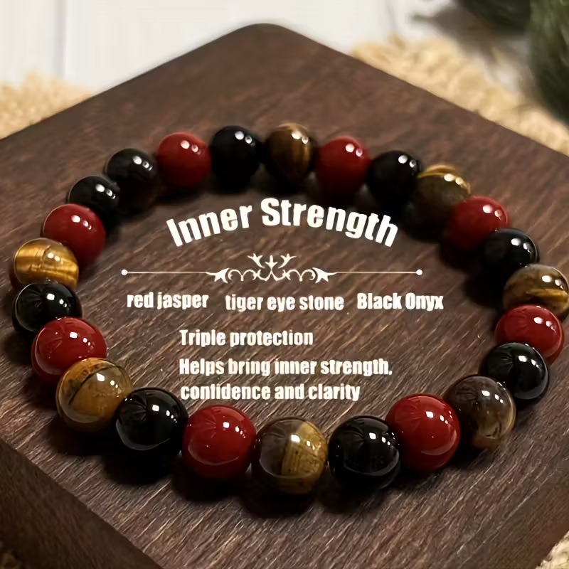 Crystal Energy Bracelet - Natural Gemstone Luck Bracelet European & American Niche Healing-Style Jewelry