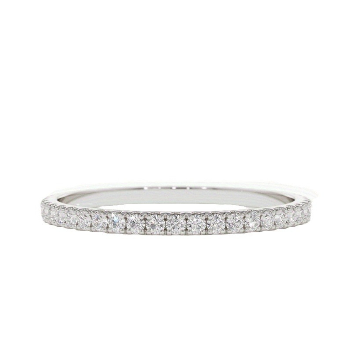 Delicate Diamond Band 18K Gold Pavé Ring｜Classic/Twisted Dual Styles for Daily Elegance