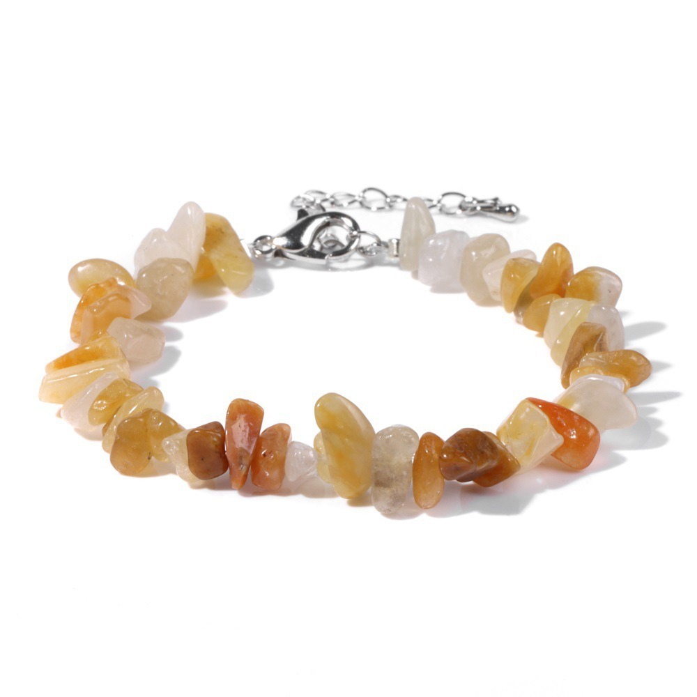 Natural Crystal Chip Adjustable Bracelets
