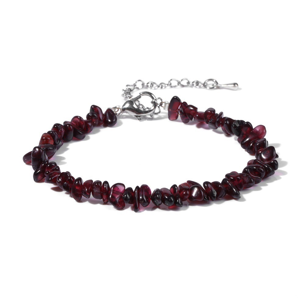 Natural Crystal Chip Adjustable Bracelets