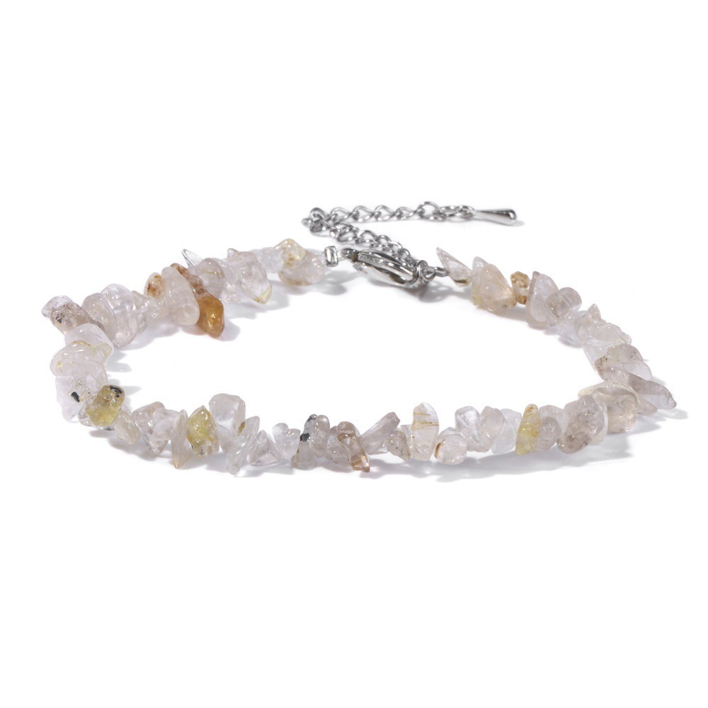Natural Crystal Chip Adjustable Bracelets