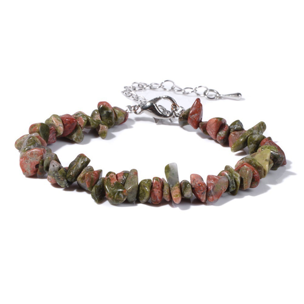 Natural Crystal Chip Adjustable Bracelets