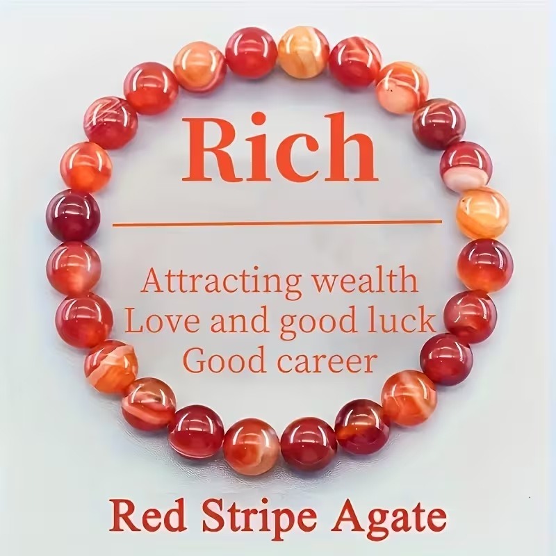 Crystal Energy Bracelet - Natural Gemstone Luck Bracelet European & American Niche Healing-Style Jewelry