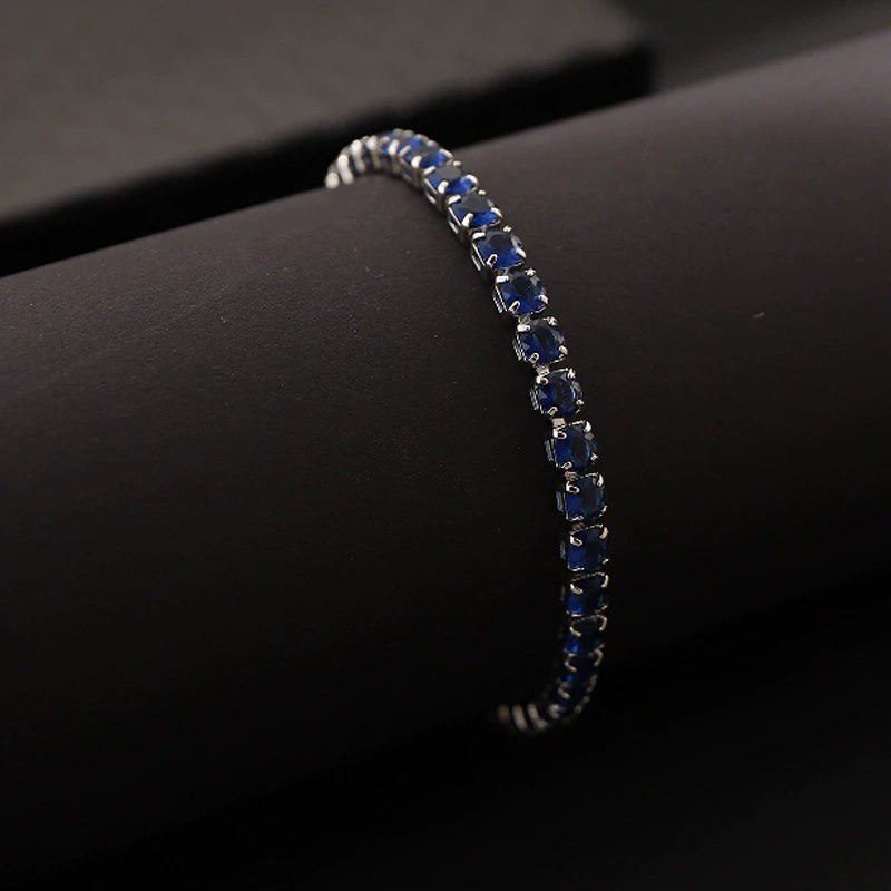 S925 Sterling Silver Classic 4mm Moissanite Tennis Bracelet