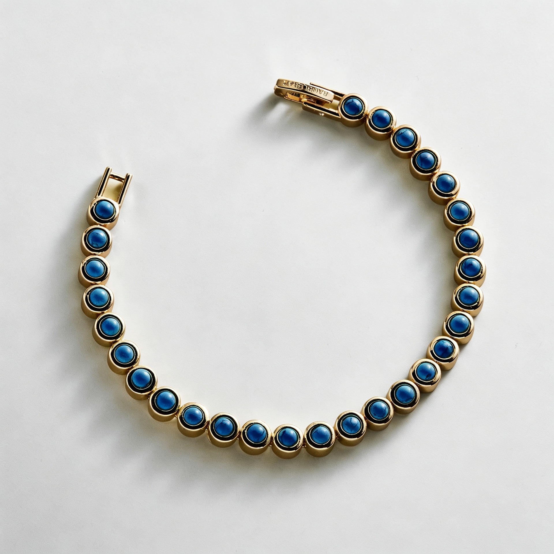 Eternal Radiance 14K Gold Plated Bezel-Set Gemstone Bracelet