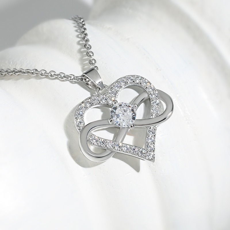 18K Gold Plated Infinity Heart Pendant Necklace | Symbol of Eternal Love