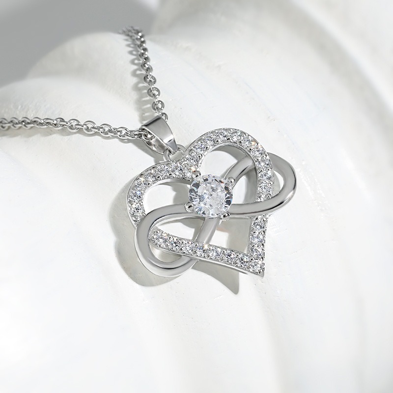 18K Gold Plated Infinity Heart Pendant Necklace | Symbol of Eternal Love
